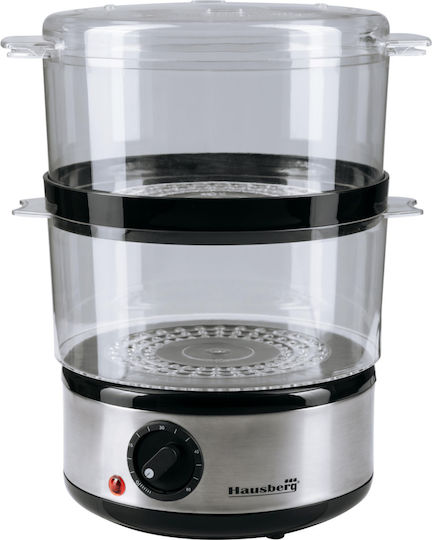 Hausberg Hausberg HB-1350 Food Steamer with 2 Steaming Decks 4.8lt