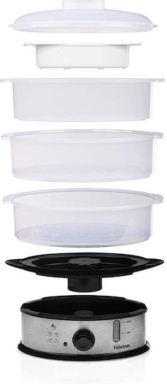 Tristar Food Steamer with 3 Steaming Decks 11lt