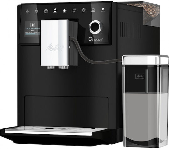 Melitta Latteselect Automatic Espresso Coffee Machine 1400W Pressure 15bar with Grinder Black F63/0-212