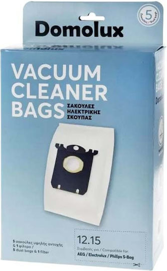 Sbag EA1260 Σακούλες Σκούπας 5τμχ Συμβατή με Σκούπα Philips