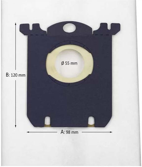 Sbag EA1260 Σακούλες Σκούπας 5τμχ Συμβατή με Σκούπα Philips