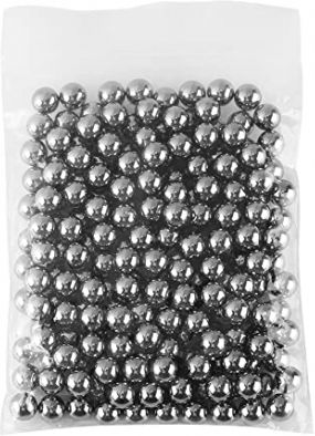 Pachet Laser Praștie 100 Bile Metalice Linie Roșie 12 Cm Metal
