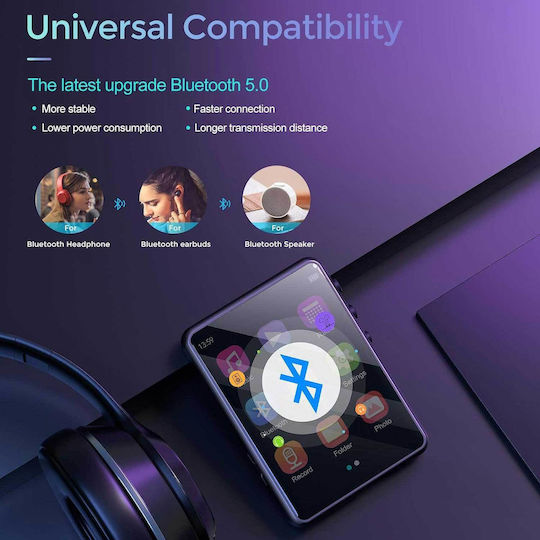 Joliker MP3 Player (64GB) with IPS Touch Screen 2.4" Multicolour
