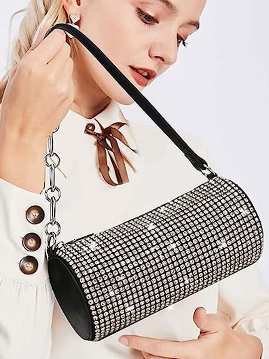 Glam Τσαντάκι Strass Modernity Black