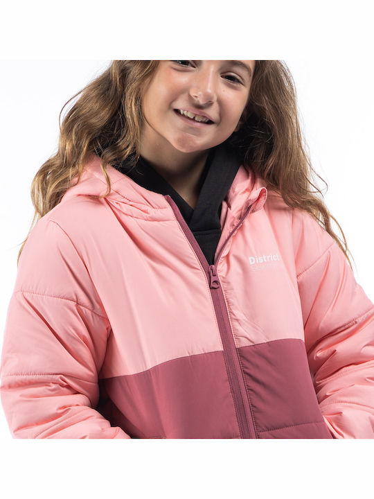 Kids' Casual Jacket with Hood Pink
