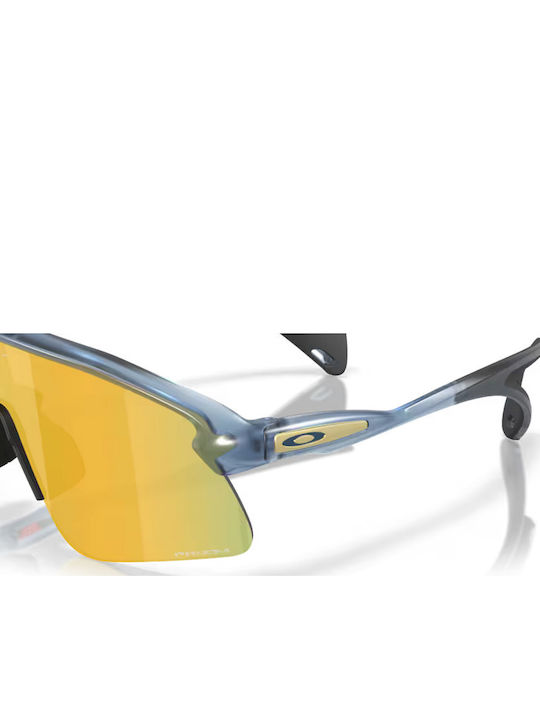 Oakley Prizm Men's Sunglasses with Gray Plastic Frame and Yellow Mirror Lens