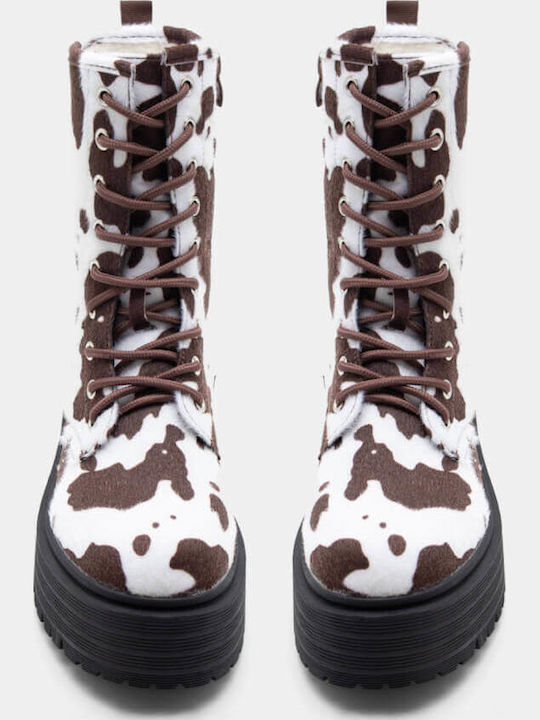 Stiefeletten Damen Braun
