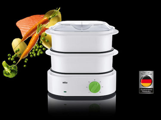 Braun Tribute Collection Food Steamer with 2 Steaming Decks 6.2lt
