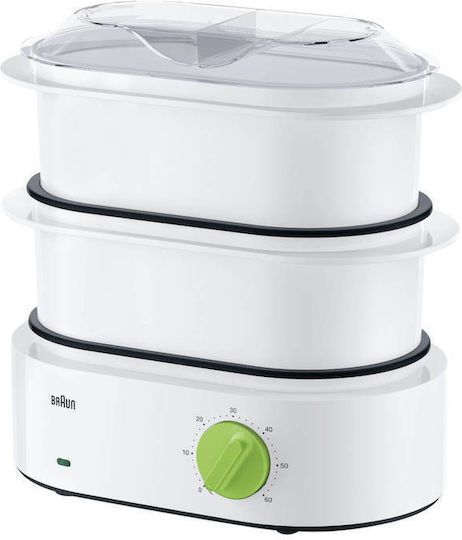Braun Tribute Collection Food Steamer with 2 Steaming Decks 6.2lt