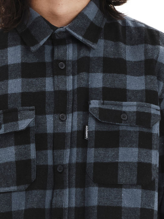 Langärmlig Flanell Hemd Geprüft Plaid