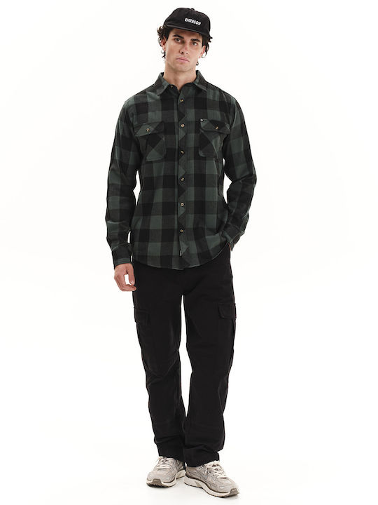 Langärmlig Flanell Hemd Geprüft Plaid