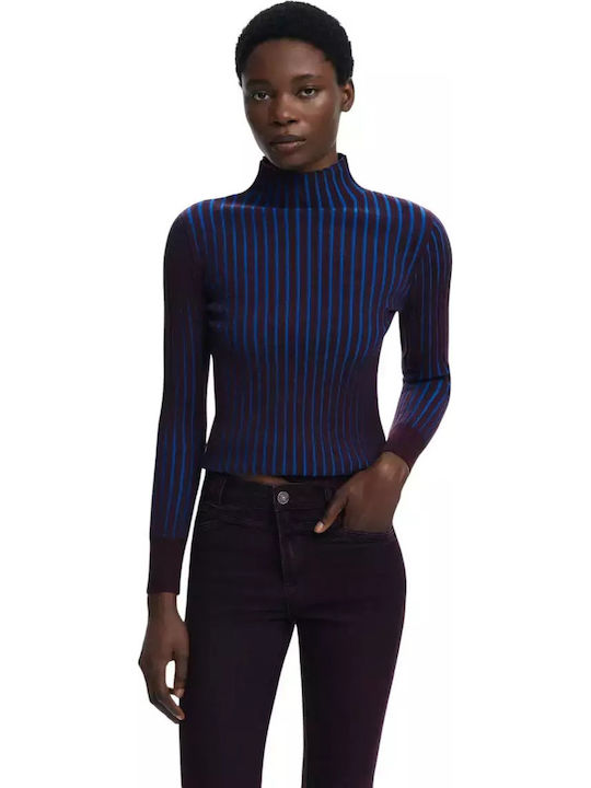 Coco Damenjeans Schlaghose Bordeaux