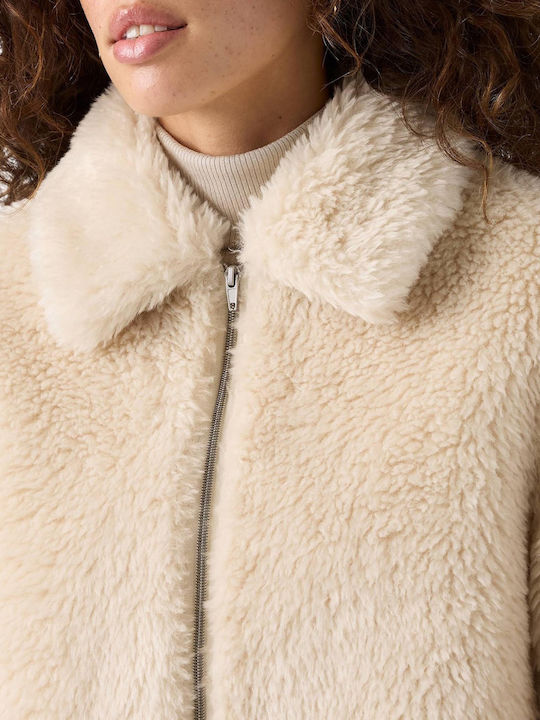 Elle Frauen Pelz Beige