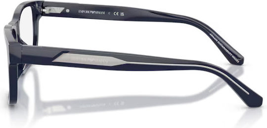 Emporio Armani Männlich Kunststoff Brillenrahmen Blau EA3265U 6039