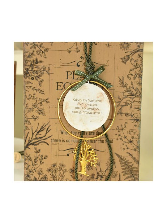 LiebeQueen Handmade Tabletop Lucky Charm Little Tree Green made of Metal 1pcs