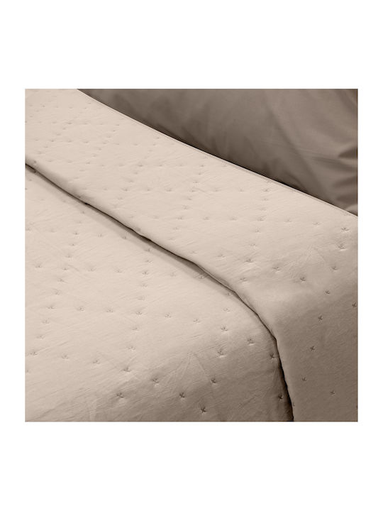 Lino Home Lipe Покривало Единично Микрофибър Розов 160x220см