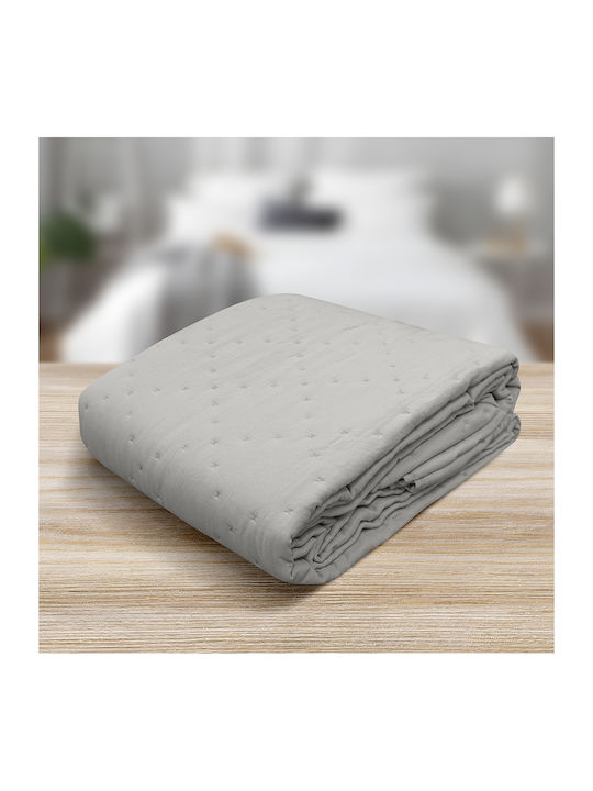 Lino Home Lipe Cuvertură Single Microfibra Gri 160x220cm
