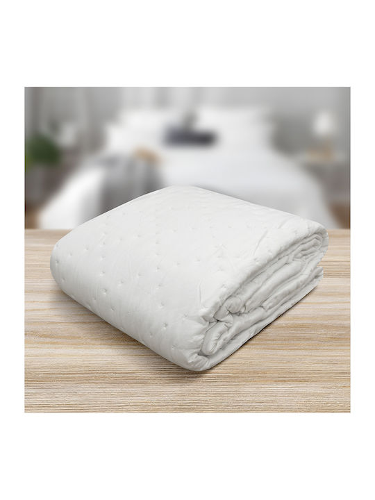 Lino Home Lipe Off Κουβερλί Μονό Microfiber Off White 160x220cm