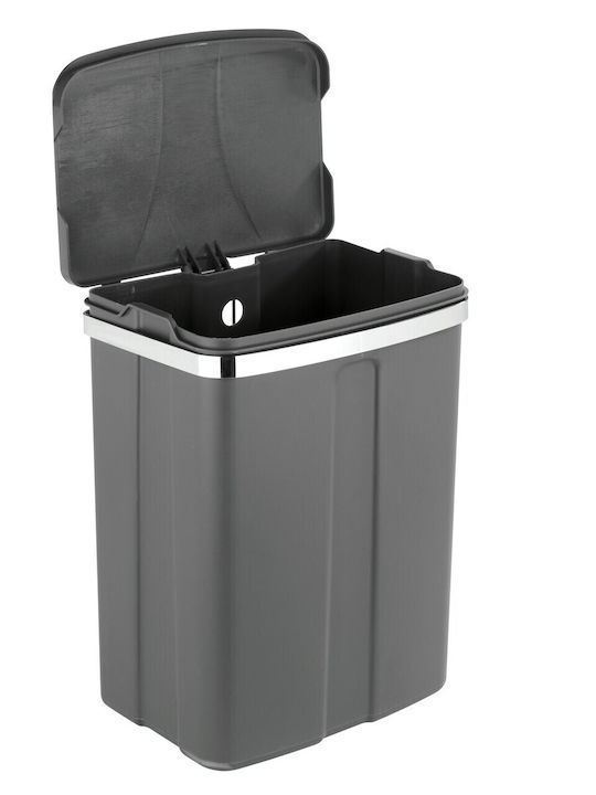 Wenko Metallic Bathroom Basket 12lt Gray