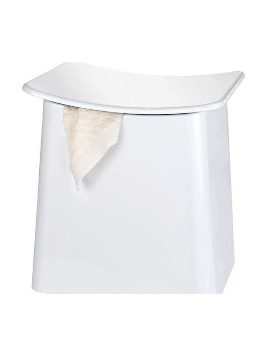 Wenko Coș De Rufe Din Plastic 33lt Cu Capac Alb