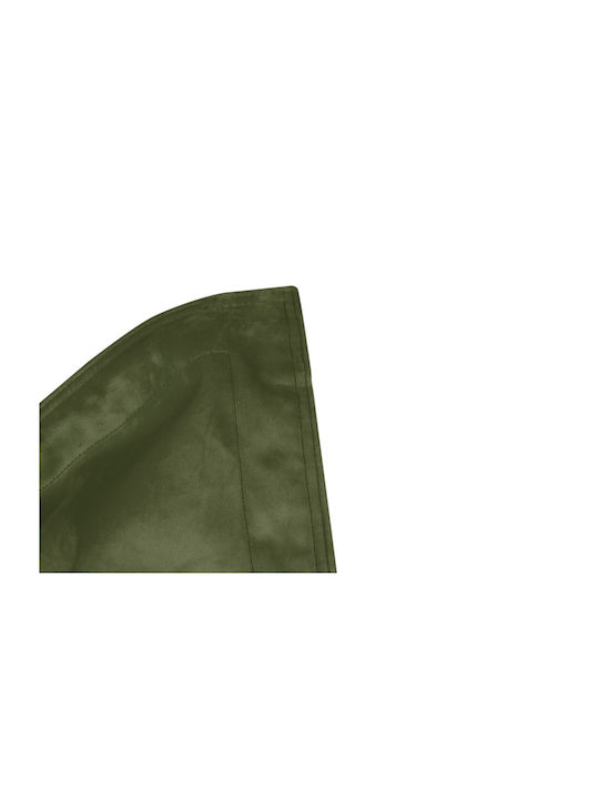 Bean Bag Bolster Poof Original Slim Velvet Recycled Deep Green 155x120cm