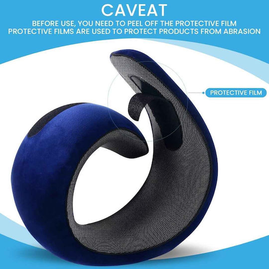 Uncle George Memory Foam Travel Pillow with Carry Case Blue