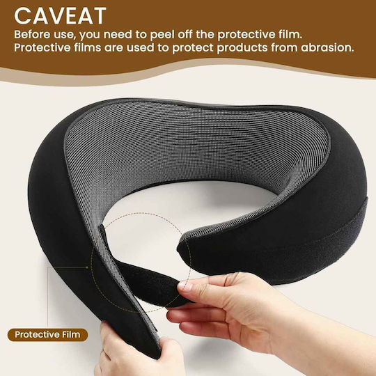 Uncle George Memory Foam Travel Pillow Travel Set Pillow with Carrying Case Black
