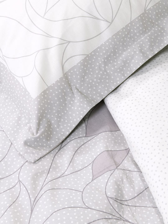Nima Hoop Μαξιλαροθήκη Oxford Γκρι 52x72εκ.