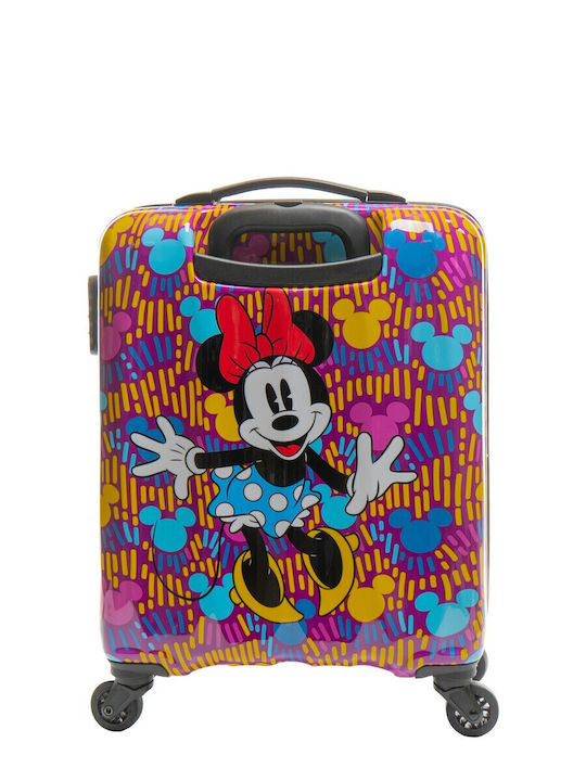 American Tourister Minnie Παιδική Βαλίτσα Ταξιδίου Καμπίνας Σκληρή Ροζ με 4 Ρόδες Ύψους 55εκ.