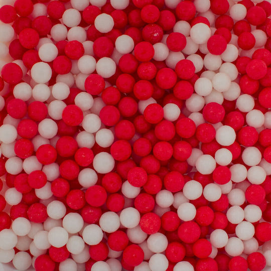 Perle De Zahăr Roșii Albe 7mm 1 Kg Lumea