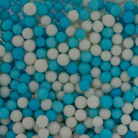 White Sugar Pearls Sky Blue 7mm 1kg Lumea