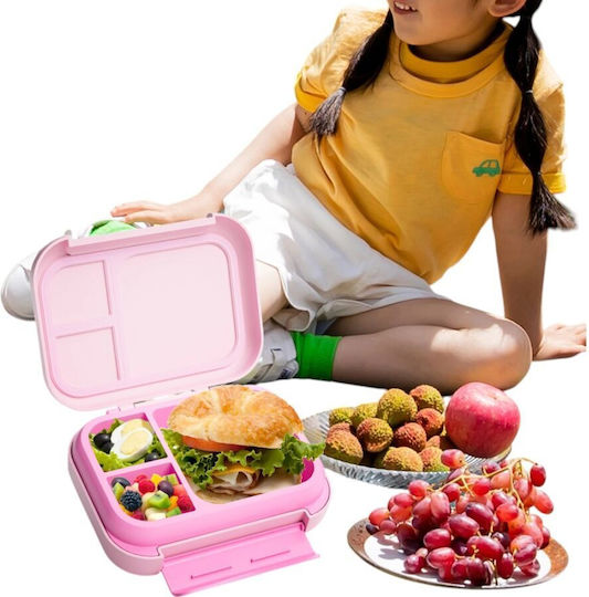 Queen Mother Plastic Kids' Food Container 1.2L Blue 22.6 x 17.6 x 7cm