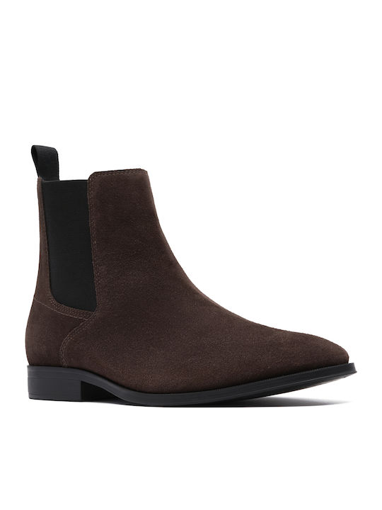 Easy Suede Chelsea Men's Boots Brown