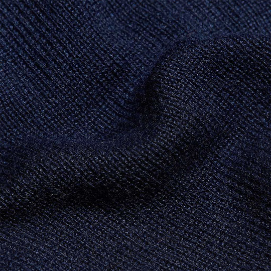 Beanie Unisex Beanie Gestrickt in Marineblau Farbe