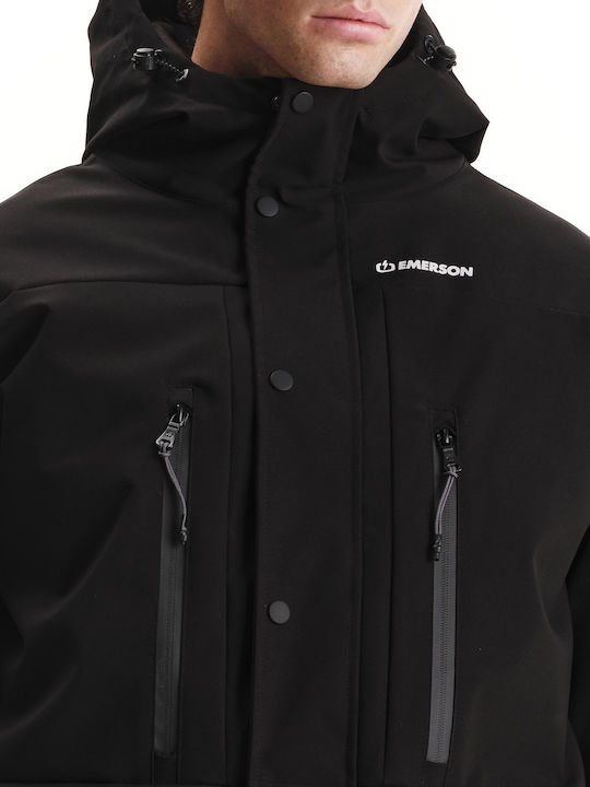 Winter Jacke Parka Wasserdicht Schwarz