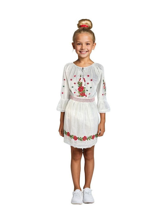 Mädchen Kostüm Stil Cpc Weiß Beige
