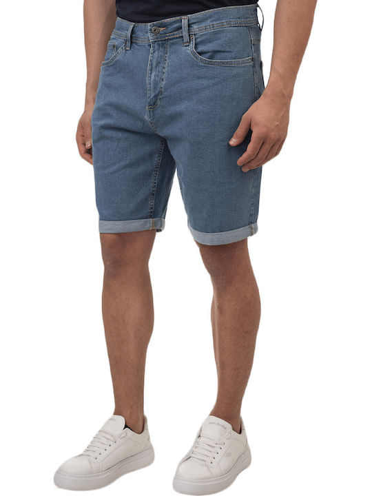 Ανδρική Βερμούδα Chino Lt Blue Denim