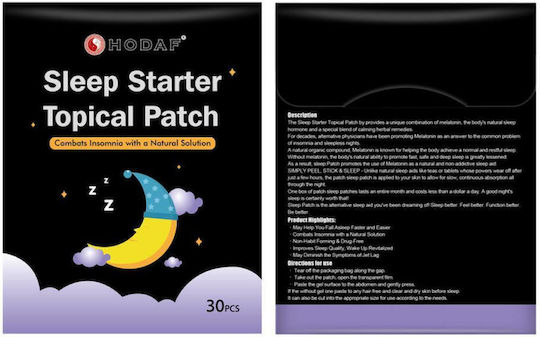 Sleep Starter Αυτοκόλλητα Μελατονίνης 30τμχ