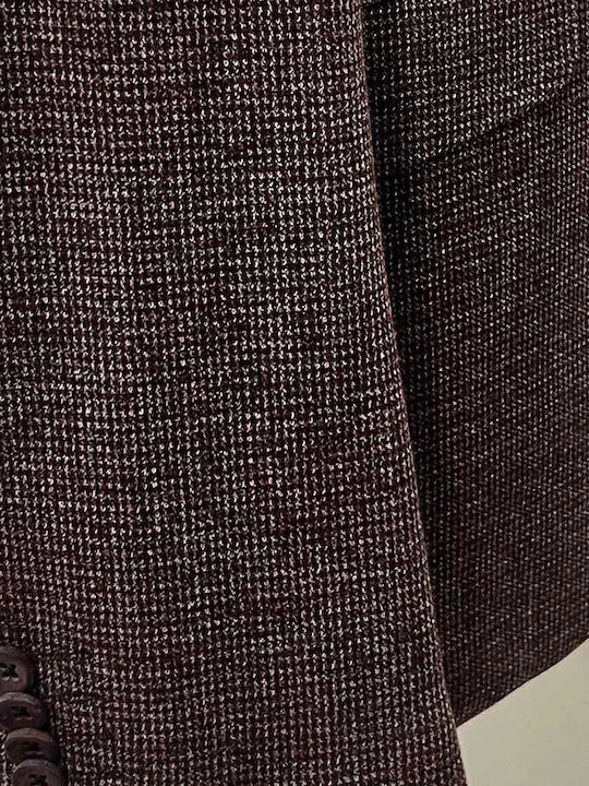 Men's Suit Jacket Slim Fit Bordo
