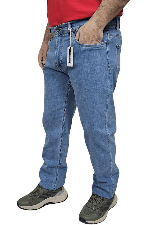 Men's Jeans Pants Elastic with Regular Fit Lt Blue