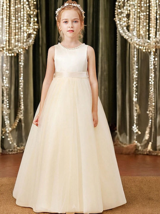 Kinderkleid Ärmellos White