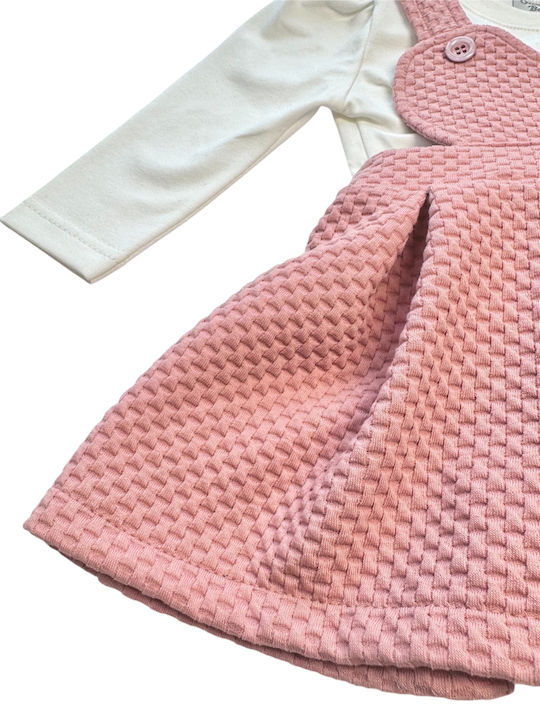 Kinderkleider Set aus 2 mit Rosa Bluse