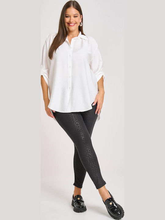Women's Cropped Firming Push Up Leggings Leopard
