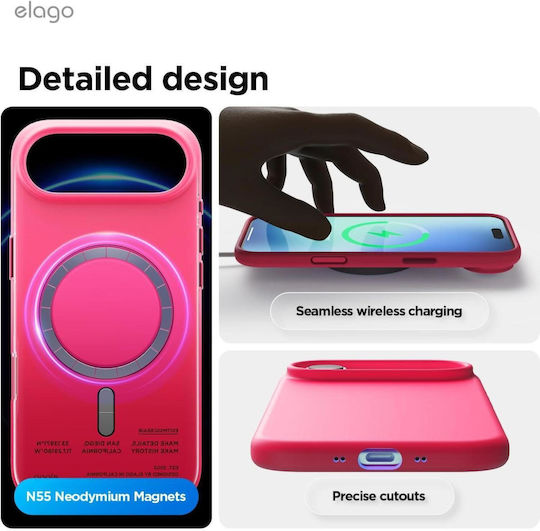 Elago Back Cover Σιλικόνης Ροζ (iPhone Air)