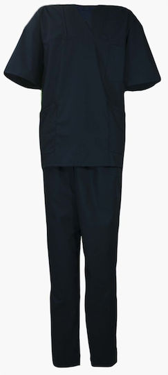 ForShoes Unisex Blue Pants & Blouse Set