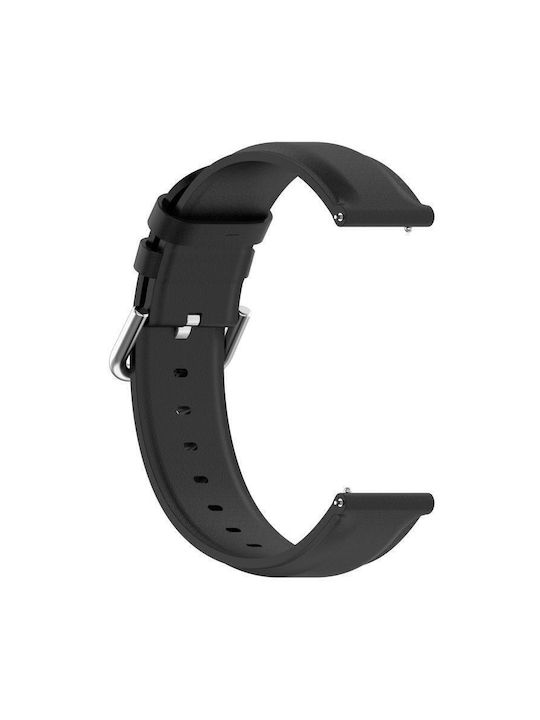 Curea Ceas Piele Naturală Vârf Rotund 20 Mm Neagră Curea Ceas Piele Naturală Vârf Rotund 20 Mm Neagră