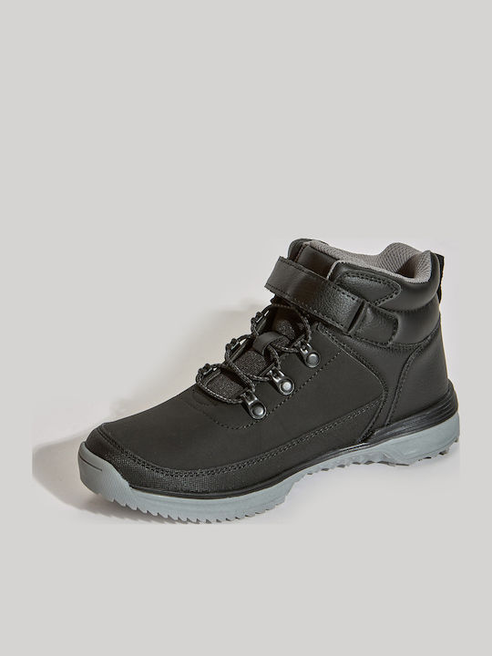 Monsi Kids Boots with Velcro Black