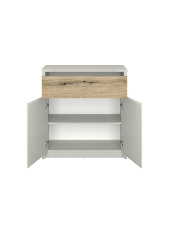 Sideboard Karin 2d1s Wooden with Drawers Beige 87x36.5x91cm
