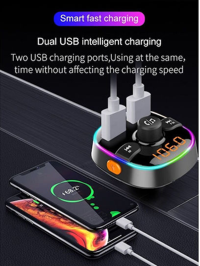 FM Transmitter Αυτοκινήτου BC52L με Bluetooth / USB