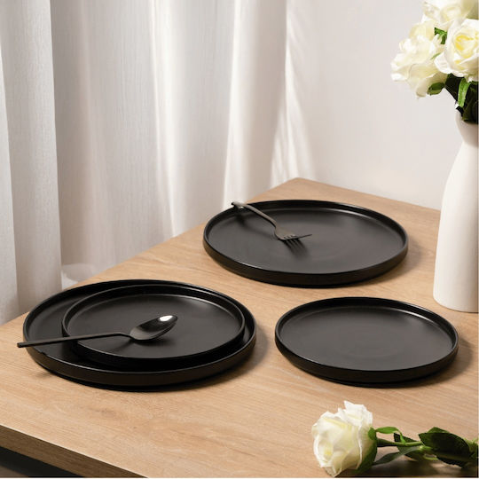 Miamio Negru Ceramică Set de Vase 4buc